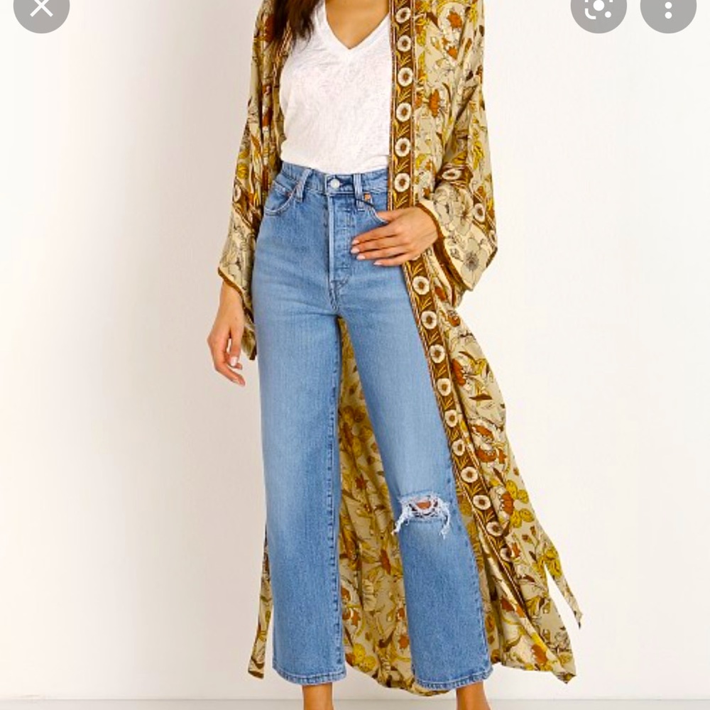 Jen’s Pirate Booty paradise golden wallflower maxi Kimono duster sold out! - Picture 4 of 9